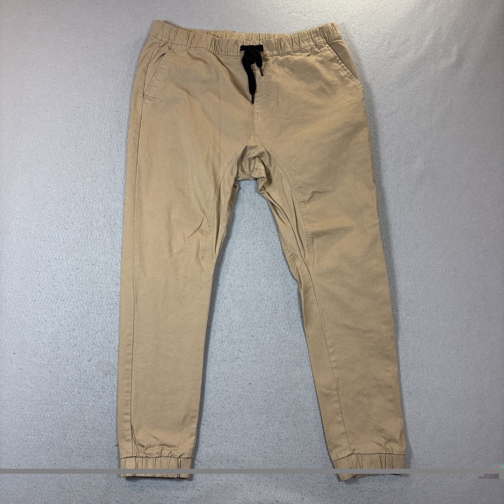 Southpole Flex The Movement Men's Khaki Tan Stretch Chino Jogger Pants Size XL